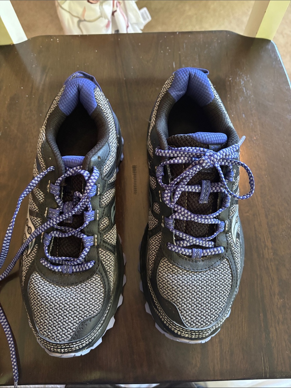 Saucony Gray and Purple Women's Running Shoes